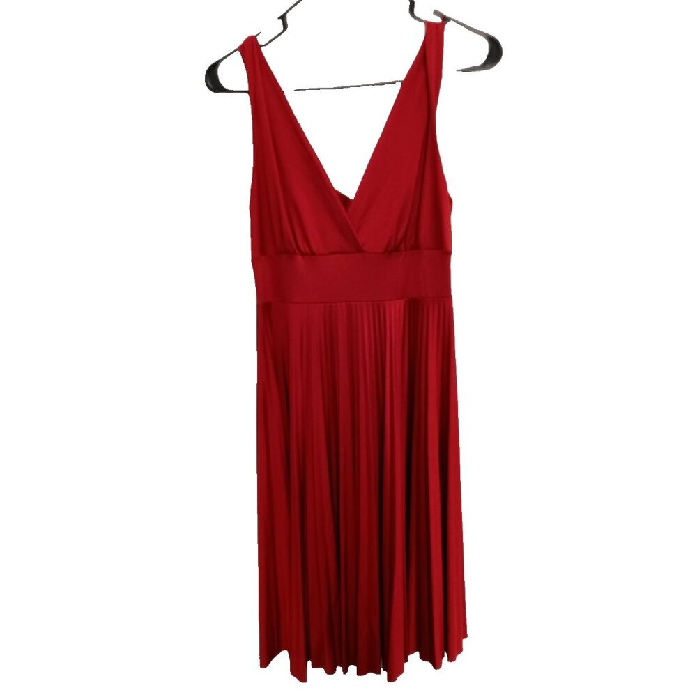 VTG Y2K‎ Sydney Joy Babydoll Dress Size Large Red Sleeveless Holiday Romantic